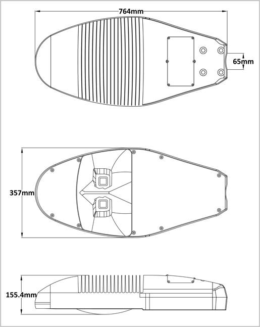 SL760 LED Street Light - Diagram